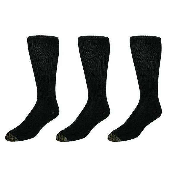 Gold Toe Men's Mid Calf Fluffies Socks (Pack of 3) - Picture 2 of 2